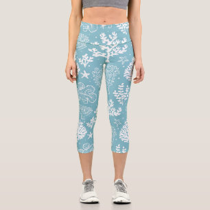 Korallenmuster, Sea Life High Waisted Capris