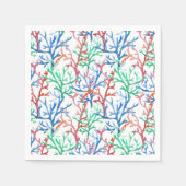 Korallenmuster Serviette (Vorderseite)