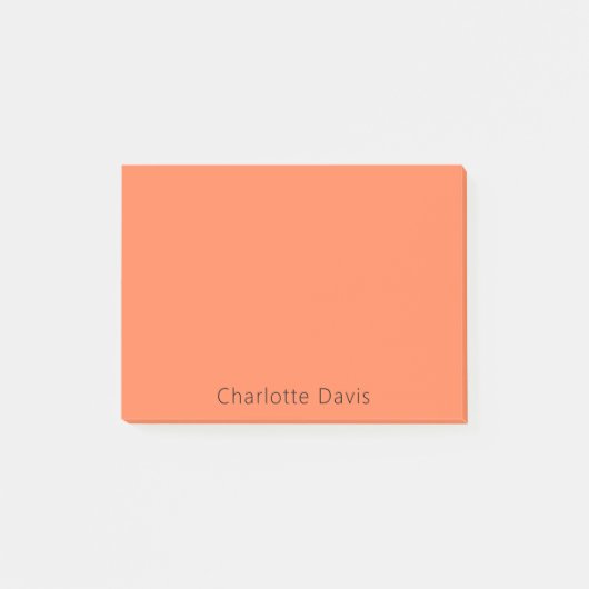 Korallenorange Post-it Klebezettel (Vorderseite)