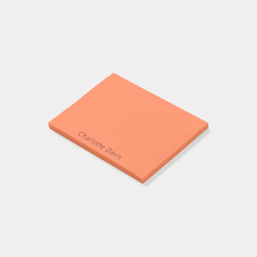 Korallenorange Post-it Klebezettel (angewinkelt)