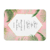 Korallenpalmen Tropische Botanische Hochzeit Siche Magnet (Horizontal)