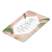 Korallenpalmen Tropische Botanische Hochzeit Siche Magnet (Linke Seite)