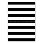 Korallenpfeife und Streifen Hochzeitskarte Tischnummer (Rückseite)