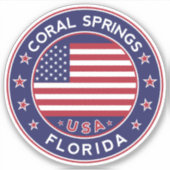 Korallenpfeifen Florida, Korallenfrüchte Aufkleber (Vorderseite)