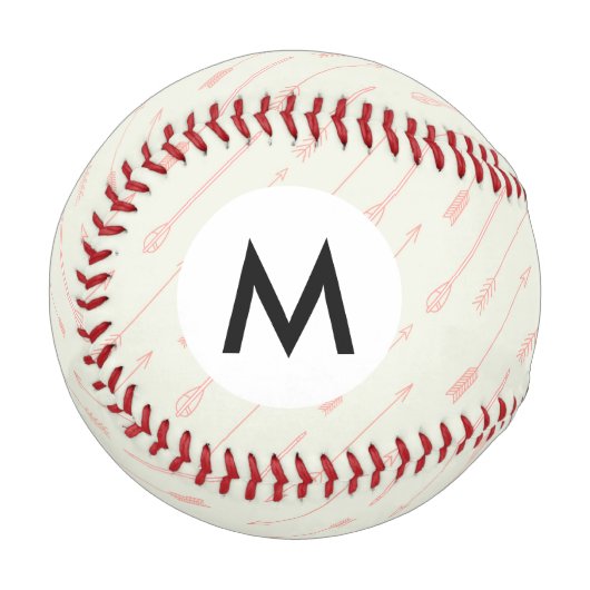 Korallenpfeile mit Umrandung Muster Baseball (Vorderseite Links)