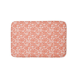 Korallenpfirsiche Tropische Blume Frühjahrsgarten Badematte