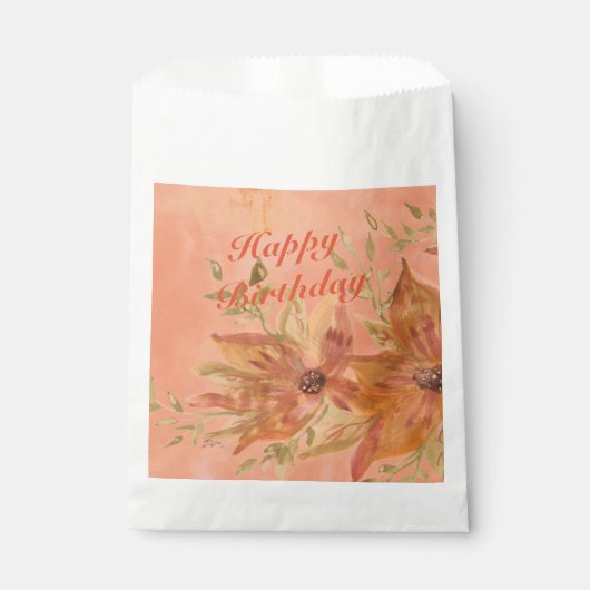 Korallenpfirsiche und Rosa Geschenktütchen (Vorderseite)