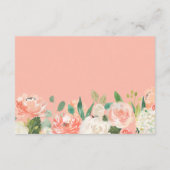 Korallenpfirsichfarben Blumenzwiebeln wünschend gu Begleitkarte (Rückseite)