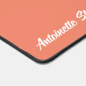 Korallenpfirsichstelefonie Schreibtischunterlage (Ecke)