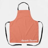 Korallenpfirsichstelefonie Schürze (Vorderseite)