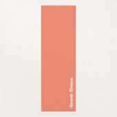 Korallenpfirsichstelefonie Yogamatte (Vorderseite)