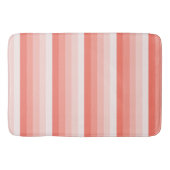 Korallenpfirsichstreifen Badematte (Vorderseite)
