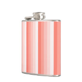 Korallenpfirsichstreifen Flachmann (Links)