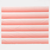 Korallenpfirsichstreifen Fleecedecke (Vorderseite (Horizontal))