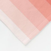 Korallenpfirsichstreifen Fleecedecke (Ecke)