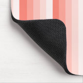 Korallenpfirsichstreifen Mousepad (Ecke)