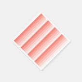 Korallenpfirsichstreifen Serviette (Ecke)