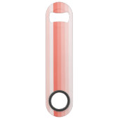 Korallenpfirsichstreifen Speed Flaschenöffner (Rückseite)