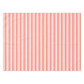 Korallenpfirsichstreifen Tischdecke (Vorderseite (Horizontal))