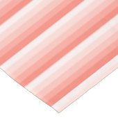 Korallenpfirsichstreifen Tischdecke (Schrägansicht)