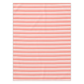 Korallenpfirsichstreifen Tischdecke (Vorderseite)