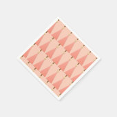 Korallenpolka dot moderner Weihnachtsbaum Serviette (Ecke)