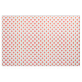 Korallenpolka-Punkte auf weiß Stoff (Yard (91,4 cm))