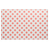 Korallenpolka-Punkte auf weiß Stoff (Fat Quarter (45,7 x 55,9 cm))
