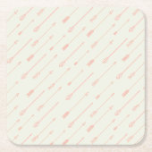 Korallenprofil Rechteckiger Pappuntersetzer (Vorderseite)