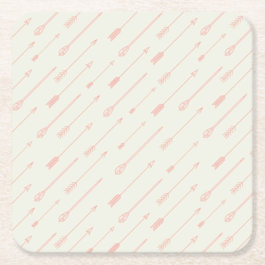 Korallenprofil Rechteckiger Pappuntersetzer (Vorderseite)