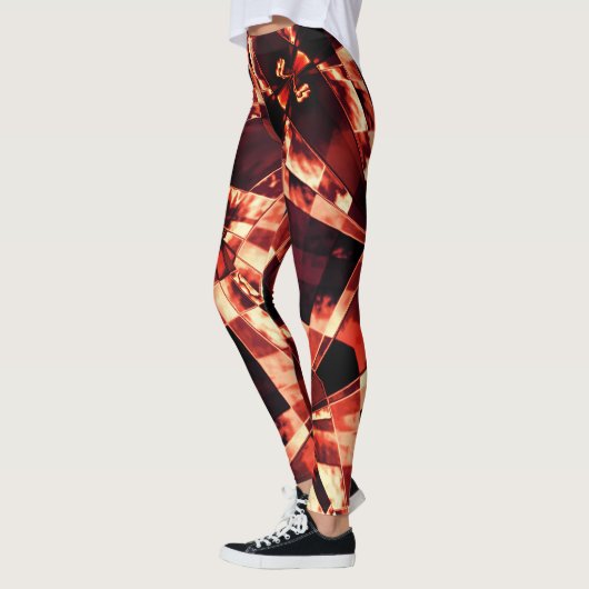 Korallenrechtecke, dunkel leggings (Links)