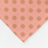 Korallenretro Fleecedecke (Ecke)