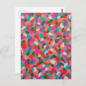 Korallenriff Abstrakt Postkarte (Vorne/Hinten)