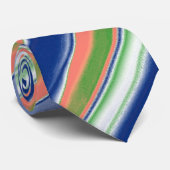 Korallenriff Abstrakte Streifen Krawatte (Gerollt)