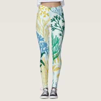 Korallenriff, Algen Nahtlose Muster. Leggings