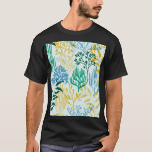 Korallenriff, Algen Nahtlose Muster. T-Shirt