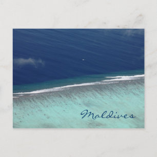 Korallenriff auf den Malediven Postkarte