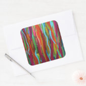 Korallenriff-Aufkleber Quadratischer Aufkleber (Umschlag)