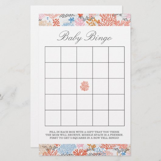 Korallenriff | Baby Bingo (Vorne/Hinten)