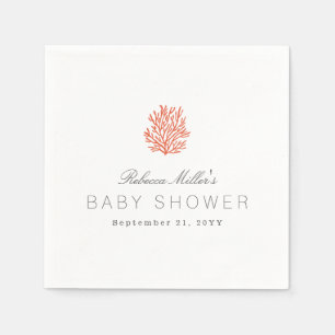 Korallenriff-Babyparty Serviette