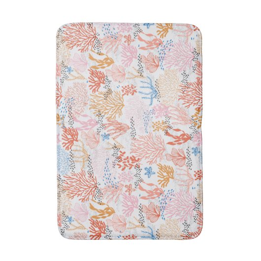 Korallenriff Badematte (Vorderseite Vertikal)