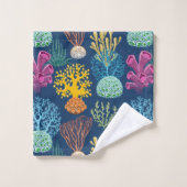 Korallenriff Badhandtuch Set (Waschlappen)