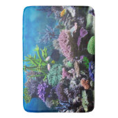 Korallenriff Bath Mat. Badematte (Vorderseite Vertikal)