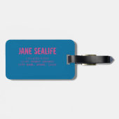 Korallenriff bei Ebbe Gepäckanhänger (Rückseite horizontal)