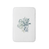 Korallenriff Blau-grüner weißer Badematte (Vorderseite Vertikal)