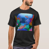Korallenriff-Blitzgeberwrasse-Fisch-T - Shirt (Vorderseite)