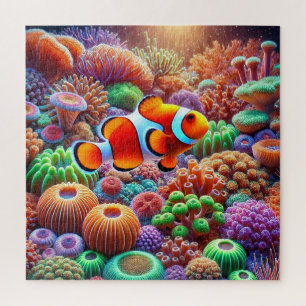 Korallenriff Clownfisch Ozean Für Kinder Erwachsen Puzzle