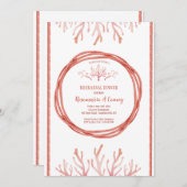 Korallenriff Einladung (Vorne/Hinten)