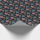 Korallenriff Elegante: Wasserfarben-Muster Geschenkpapier (Ecke)