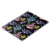 Korallenriff Elegante: Wasserfarben-Muster Notizblock (Linke Seite)